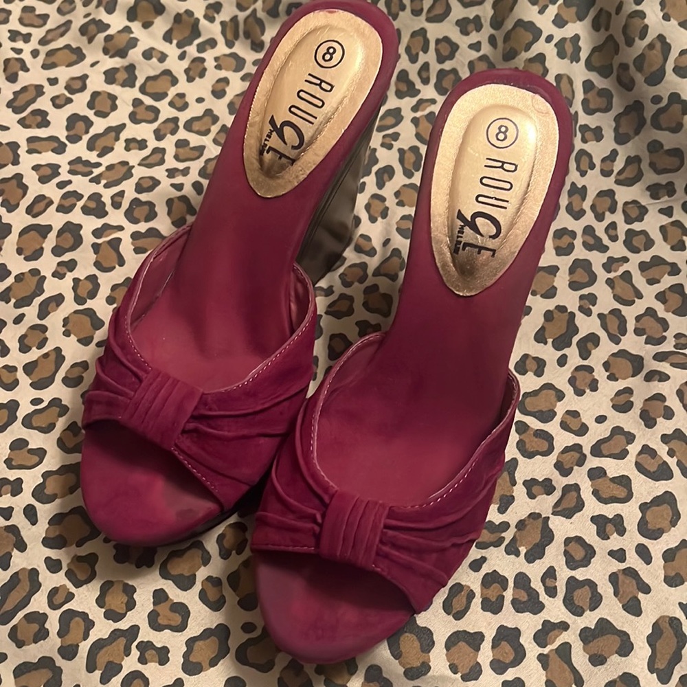 Burgundy Wedges